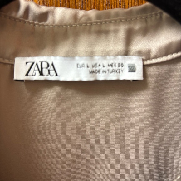 Zara Satan Dress Size Large - Picture 3 of 5